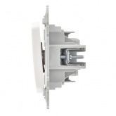 Выключатель одноклавишный ИЭК FLITE ВС11-1-0-ФлЖ 10А жемчуг