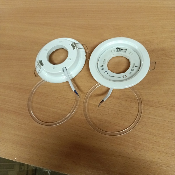 Светильник точечный потолочный встраиваемый Ферон DL53, под лампу с цоколем GX53, цвет белый