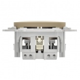 Розетка с заземлением ИЭК FLITE РС11-1-ФлХ 16А автозажим хаки