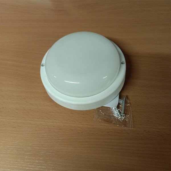 Белый LED светильник Гаусс Элементари круглой формы, накладного исполнения, 230 Вольт, мощностью 8 Ватт,  с высокой защитой от пыли и влаги, 6500К