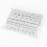 Крепеж-клипса Промрукав для труб для прямого монтажа на 8 мест белая в п/э d20 мм [упак.20шт]