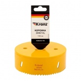 Коронка Kranz Bimetal 140 мм для металла, пластика, дерева, гипсокартона