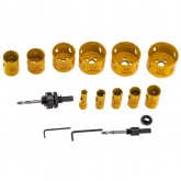 Набор коронок Kranz Bimetal (14, 20, 22, 25, 30, 35, 40, 51, 60, 64, 67) 16 предметов в кейсе