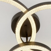 Светильник потолочный светодиодный ЭРА Модерн Bloom CLL-1 110W 3000-6500K RC черный с ДУ