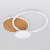 Светильник потолочный светодиодный ЭРА Модерн City CLL-1 60W 3000-6500K RC белый-золото с ДУ