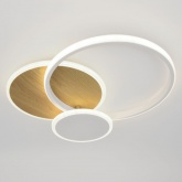 Светильник потолочный светодиодный ЭРА Модерн City CLL-1 60W 3000-6500K RC белый-золото с ДУ