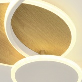 Светильник потолочный светодиодный ЭРА Модерн City CLL-1 60W 3000-6500K RC белый-золото с ДУ