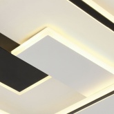 Светильник потолочный светодиодный ЭРА Модерн Henri CLL-1 104W 3000-6500K RC черный с ДУ