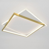 Светильник потолочный светодиодный ЭРА Модерн Lima CLL-1 82W 3000-6500K RC белый-золото с ДУ