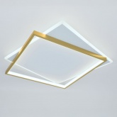 Светильник потолочный светодиодный ЭРА Модерн Lima CLL-1 82W 3000-6500K RC белый-золото с ДУ