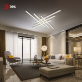 Светильник потолочный светодиодный ЭРА Модерн Nora CLL-1-109W 3000-6500K RC белый с ДУ