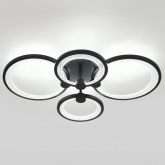 Светильник потолочный светодиодный ЭРА Модерн Odry CLL-1 78W 3000-6500K RC черный с ДУ