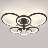 Светильник потолочный светодиодный ЭРА Модерн Odry CLL-1 117W 3000-6500K RC черный с ДУ