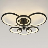 Светильник потолочный светодиодный ЭРА Модерн Odry CLL-1 117W 3000-6500K RC черный с ДУ