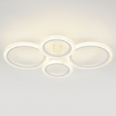 Светильник потолочный светодиодный ЭРА Модерн Ring CLL-1 59W 3000-6500K RC белый с ДУ