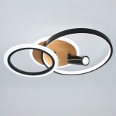 Светильник потолочный светодиодный ЭРА Модерн Rondo CLL-1 85W 3000-6500K RC черный-дерево с ДУ