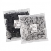 Площадка монтажная Fortisflex ПМО 15х10 (белая) (упак/100шт) с отверстием под винт