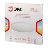 Светильник потолочный светодиодный ЭРА SPB-6 Slim Base 80W 3000-6500K R белый с ДУ