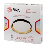 Светильник потолочный светодиодный ЭРА SPB-6 Bella 48W 3000K-6500K черный без ДУ