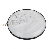 Светильник потолочный светодиодный ЭРА Классик SPB-6 Slim Base 24W 5000K черный без ДУ