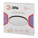 Светильник потолочный светодиодный ЭРА Классик SPB-6 Slim Base 45W 5000K черный без ДУ