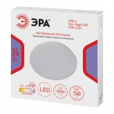 Светильник потолочный светодиодный ЭРА SPB-6 Slim Night SKY 24W 6500K белый без ДУ