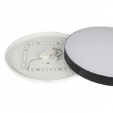 Светильник потолочный светодиодный ЭРА SPB-6 Relict 38 40W 4000K опал черный без ДУ