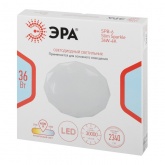 Светильник потолочный светодиодный ЭРА SPB-6 Slim Sparkle 36W 4000K белый без ДУ