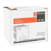 Амперметр цифровой на панель EKF однофазный 0,05-5А АС 0,5 96х96х80мм