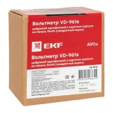 Вольтметр цифровой на панель EKF однофазный 1-500В АС 0,5 в коротком корпусе 96х96х65мм