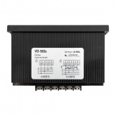 Вольтметр цифровой на панель EKF трехфазный 30-500В АС 0,5 в коротком корпусе 96х96х65мм