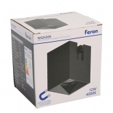 Светильник светодиодный трековый низковольтный Feron MGN309 12W 4000K 1080Lm 35 градусов, черный