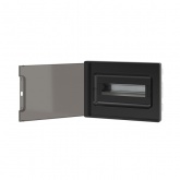 Щиток встраиваемый DKC FRAME 12 модулей с тонированной дверцей с шиной IP40 черный