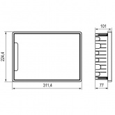 Щиток встраиваемый DKC FRAME 12 модулей с белой дверцей с шиной IP40 белый