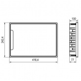 Щиток встраиваемый DKC FRAME 18 модулей с тонированной дверцей с шиной IP40 черный