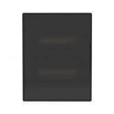 Щиток встраиваемый DKC FRAME 24 (2х12) модуля с тонированной дверцей с шиной IP40 черный