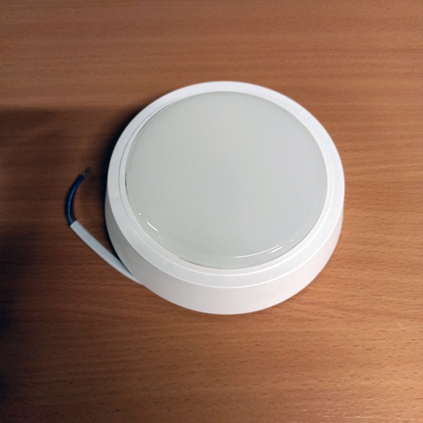 Белый LED светильник Гаусс Холл круглой формы, накладного исполнения, 230 Вольт, мощностью 8 Ватт,  защита IP40, 4000К