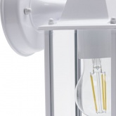 Светильник садово-парковый Санторини Feron PL201 60W E27 230V IP44 белый 117х150х285мм