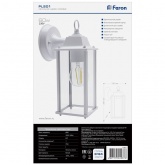 Светильник садово-парковый Санторини Feron PL201 60W E27 230V IP44 белый 117х150х285мм