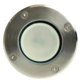 Светильник тротуарный/грунтовый Feron 3732 7W 230V MR16 G5.3/GU5.3 белый круг