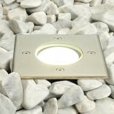 Светильник тротуарный/грунтовый Feron SP3733 IP65 квадрат, с LED лампой MR16 7W 4000K 230V GU5.3