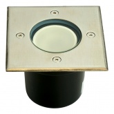 Светильник тротуарный/грунтовый Feron SP3733 IP65 квадрат, с LED лампой MR16 7W 4000K 230V GU5.3