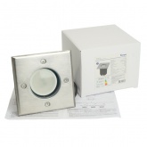 Светильник тротуарный/грунтовый Feron SP3733 IP65 квадрат, с LED лампой MR16 7W 4000K 230V GU5.3