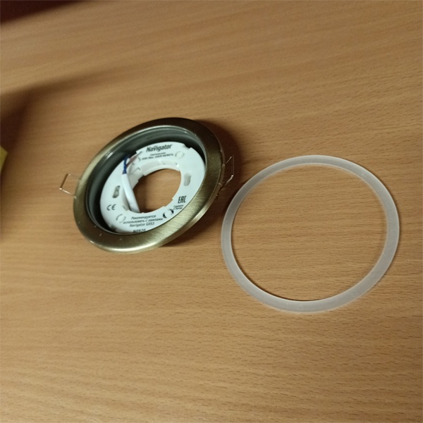 Светильник точечный потолочный встраиваемого монтажа Навигатор, под лампу с цоколем GX53, черненая бронза фото 1