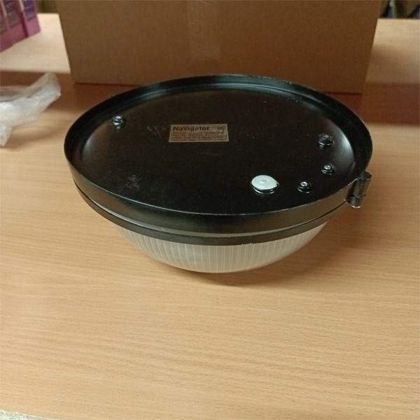 Влагозащищенный термостойкий круглый светильник для бани и сауны Навигатор NBL-R-E27, под лампу с цоколем E27 фото 2