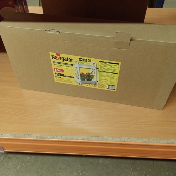 Декоративный светодиодный светильник на подставке NEL-FITOMG, 15 Вт, 220 В, сетевой шнур 2,2 метра фото 3