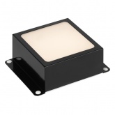 Светильник светодиодный ЭРА домино SPO-651-3-4K-B8 8W 4000K 84x84mm черный, грильято GL15 100х100mm