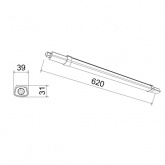 Светильник светодиодный ЭРА SPP-301-18-4K-M 18W 4000K 1890Lm IP65 L620x39x31mm линейный, матовый