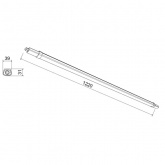 Светильник светодиодный ЭРА SPP-301-36-4K-M 36W 4000K 3780Lm IP65 L1220x39x31mm линейный, матовый