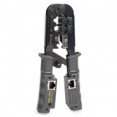 Пресс-клещи КВТ для RJ разъемов JT-02T Профи для RJ-45, RJ-12, RJ-11 c тестером витой пары